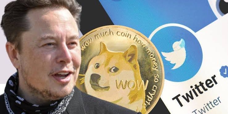 Cover Image for Why Dogecoin spiked 25% on news Elon Musk twitter buy out?